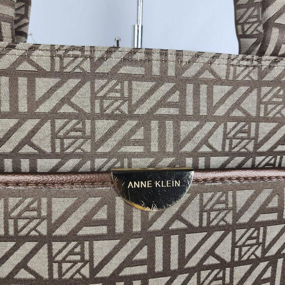 Anne Klein Brown Monogram Computer Case - Picture 2 of 7